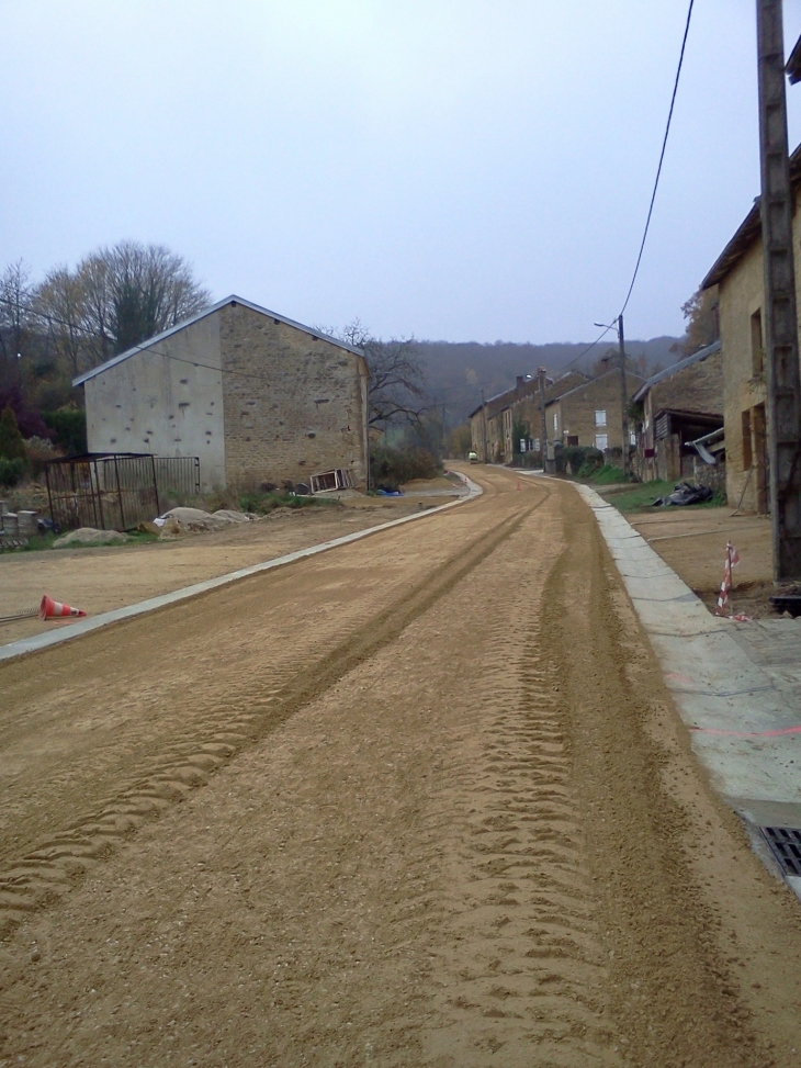 Rue du chaud  travaux  - Omicourt