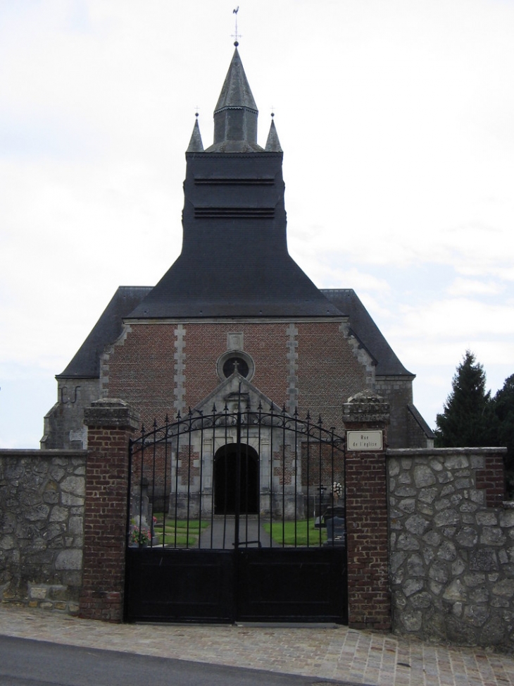 Portail entrée du cimetière - Rumigny