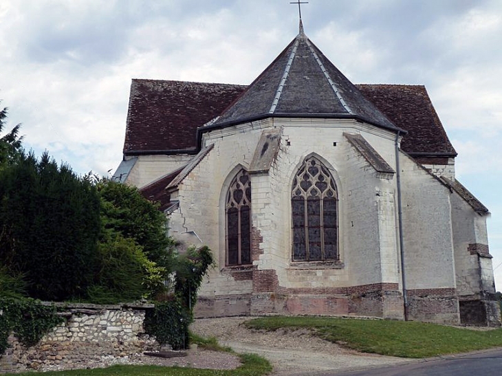 Le chevet de l'église - Javernant