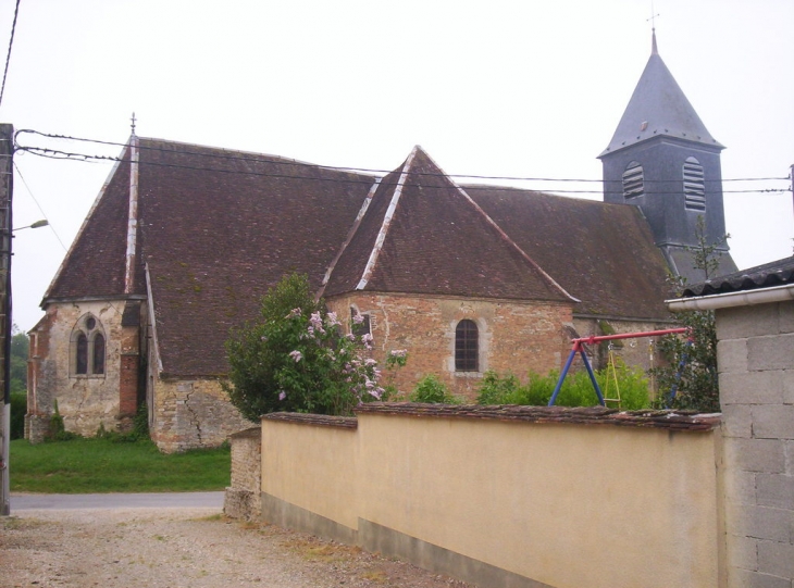 Entrée de La Villeneuve au Chêne+église - La Villeneuve-au-Chêne