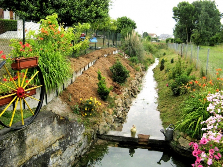 Rû de Pars, près du lavoir rue de l'Eglise. - Pars-lès-Romilly