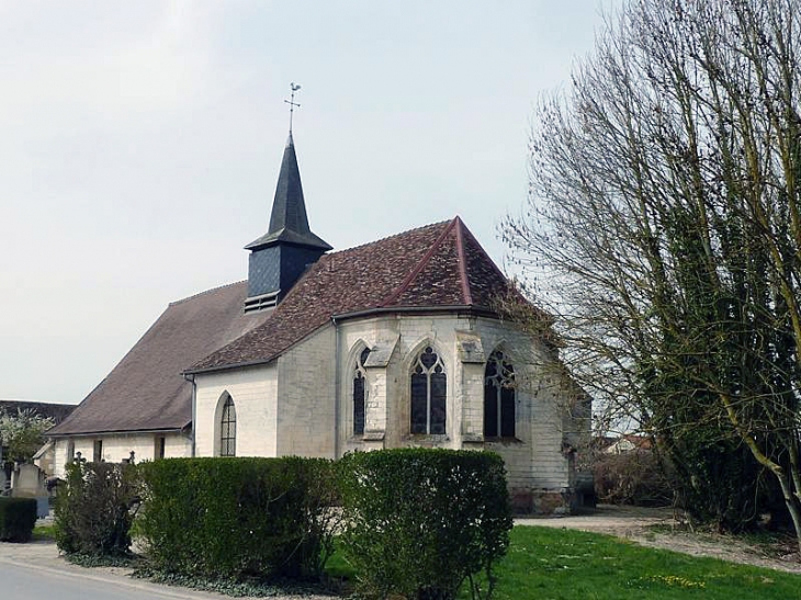 Le chevet de l'église - Trouans