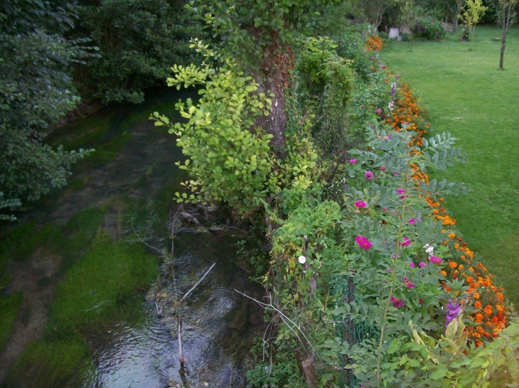 De l'autre côté du lavoir, le long de la Barbuise - Voué