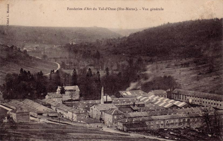 Vue générale de la fonderie d'art du Val d'Osne - Osne-le-Val