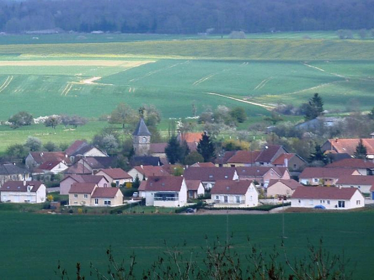 Vue des remparts de Langres - Peigney