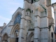 L'église notre dame. Centre ville. Remarquez les boulets de canon (1544)scéllés dans la tour de droite