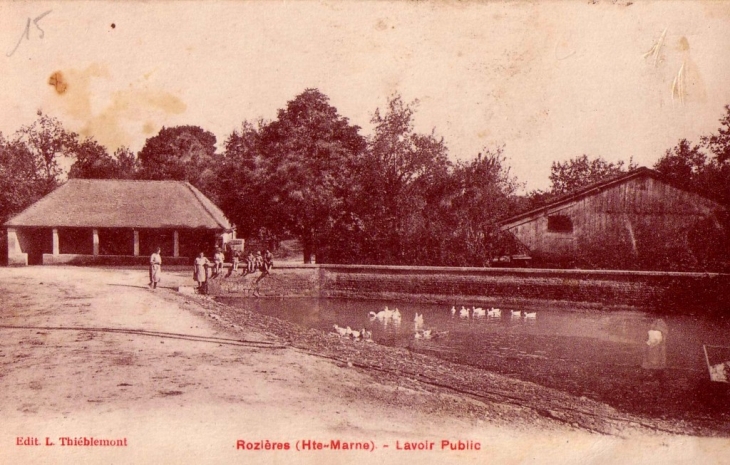 Lavoir public Rozières - Sommevoire