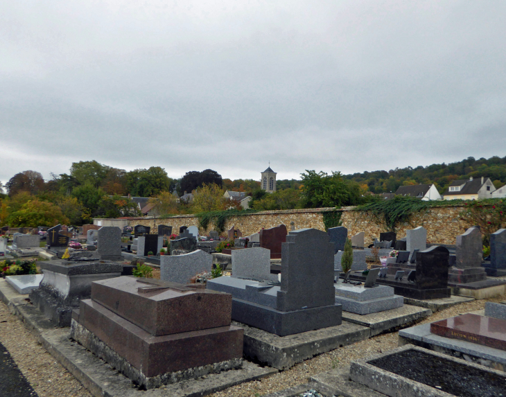 Le village vu du cimetière - Boursault