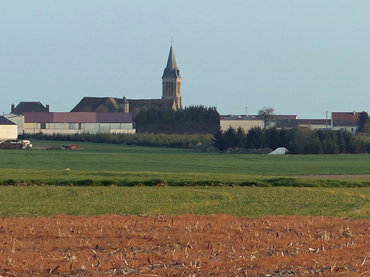 Le village vu du Nord - Broyes