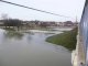 la Seine à Conflans sur Seine après la plage, elle commence à recouvrir la piste de danse