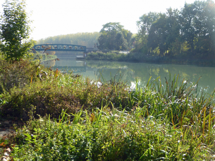 Le pont sur le canal latéral de la Marne - Mareuil-sur-Ay