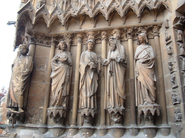 Cathédrale, portail, les anges - Reims