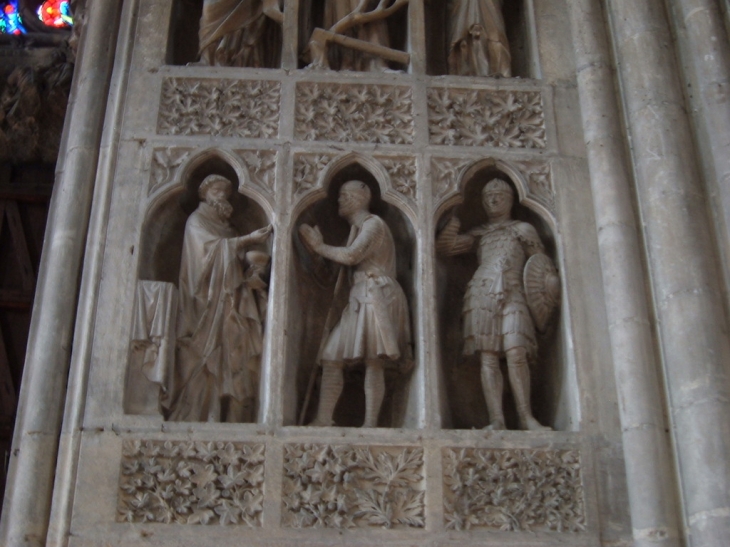 Cathédrale, le communion du chevalier - Reims