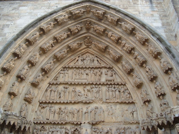 Cathédral, portail latéral - Reims