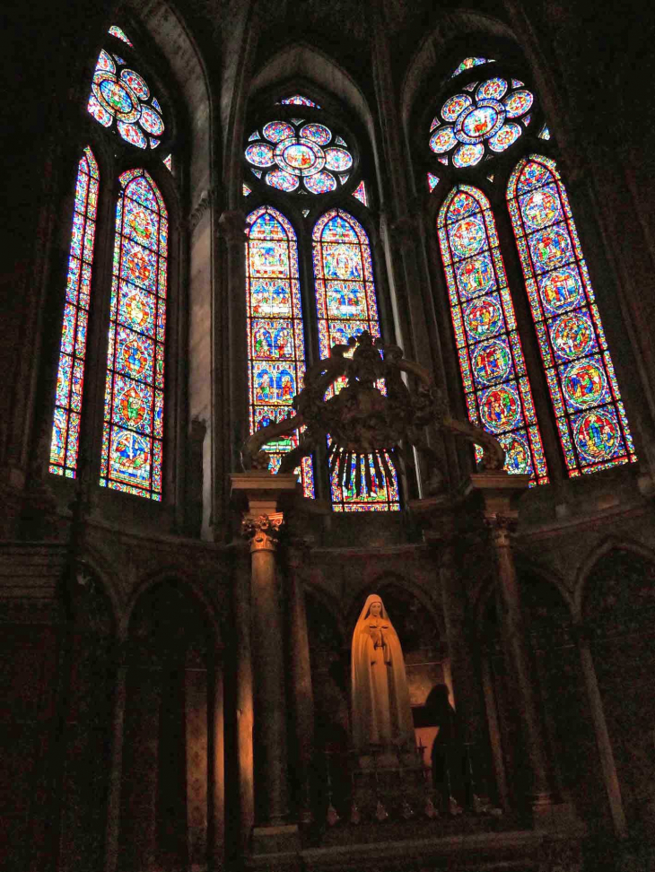 La cathédrale : chapelle de la Vierge - Reims