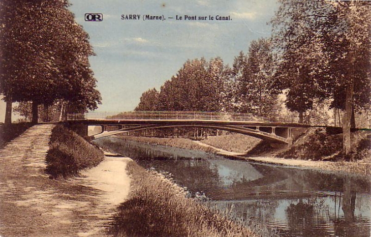 Ancien pont du canal - Sarry