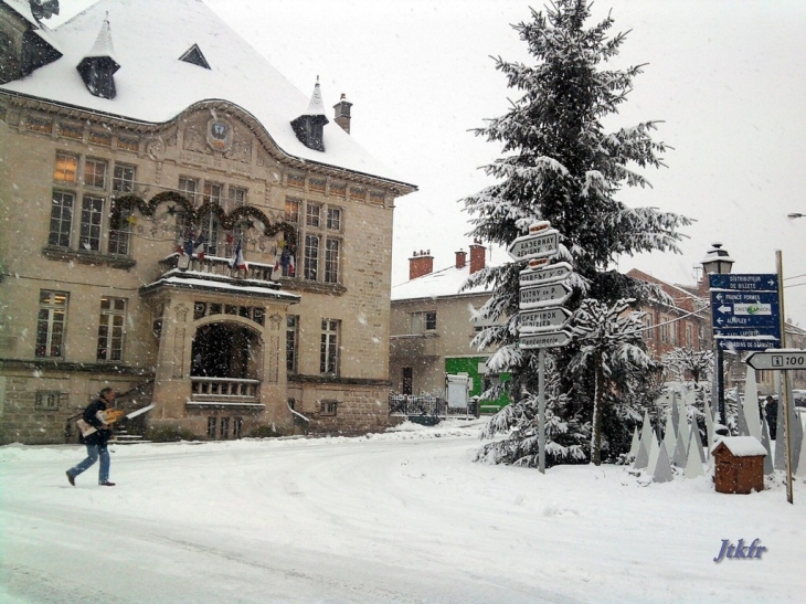 Sermaize sous la neige - Sermaize-les-Bains