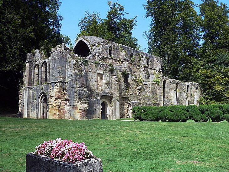 Les ruines de l'abbatiale - Trois-Fontaines-l'Abbaye