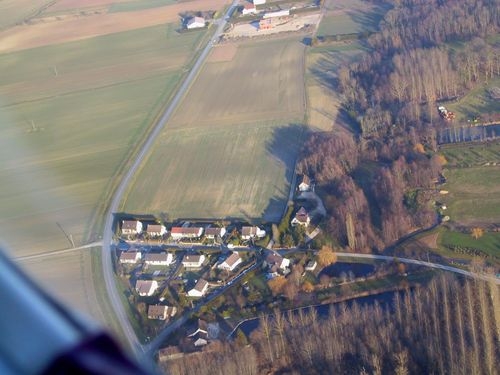 Chevigny vue du ciel - Villeneuve-Renneville-Chevigny