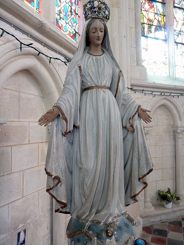 La statue en bois de Notre Dame des Tranchées - Virginy