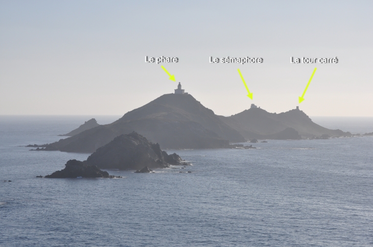 Les Îles sanguinaires vues de la Parata - Ajaccio