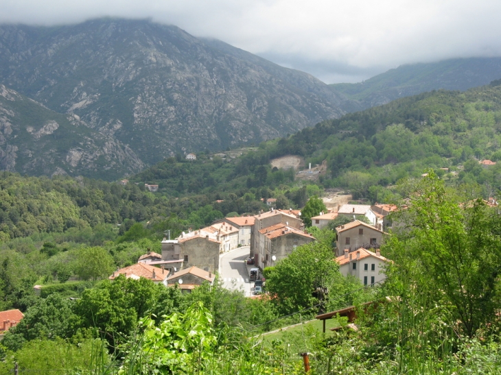 Vue du  haut du village - Bocognano