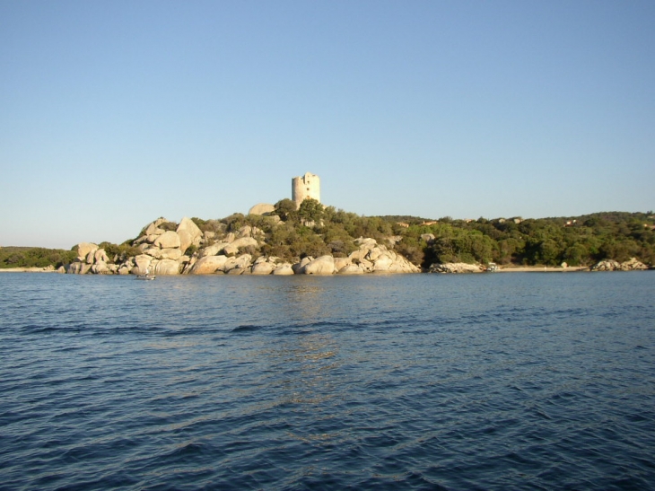 La tour vu de la mer - Pianottoli-Caldarello