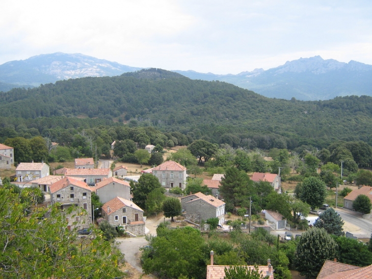 Vue du balcon de la Tour - San-Gavino-di-Carbini