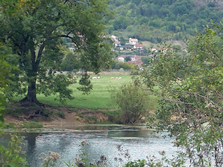Le Doubs et Avanne vue de la route de Beure à Avenay - Avanne-Aveney