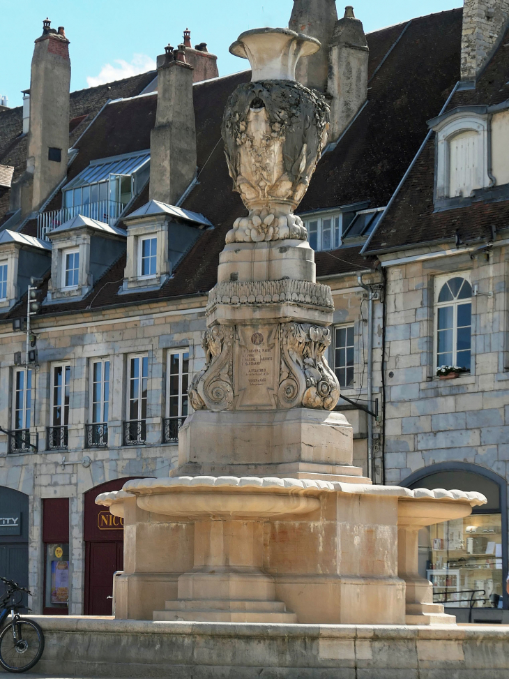 Place de la Révolution : fontaine - Besançon