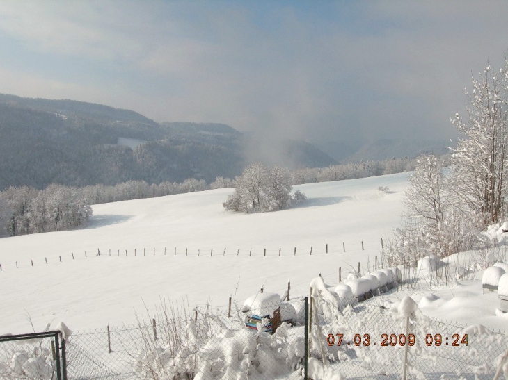 Vue de Corbières dessous depuis le Vanney - Charmauvillers