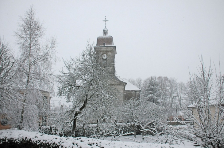 Ma 1ère neige à Epenoy - Épenoy