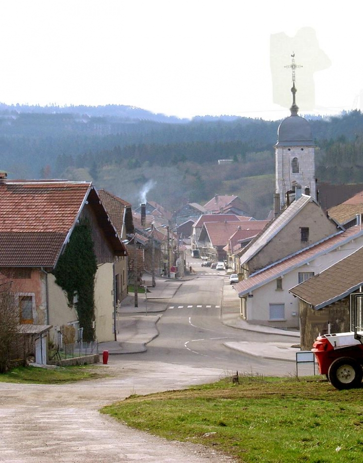 Grande rue vue de la rue de la scierie - Nods