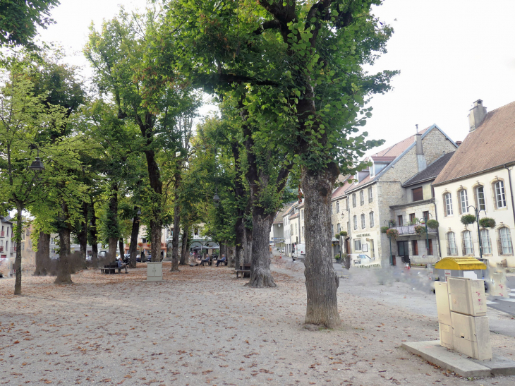 La place Gustave Courbet - Ornans