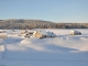 Le village sous la neige