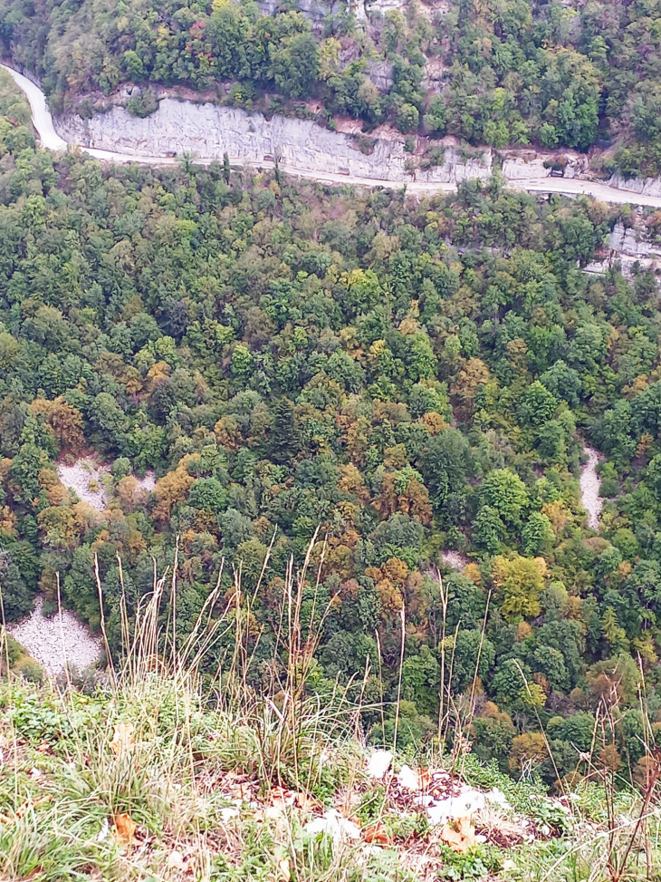 Le belvédère :vue sur les gorges de la Loue - Renédale