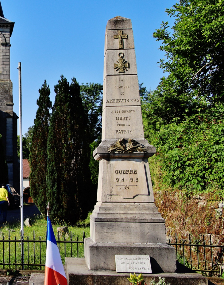 Monument-aux-Morts - Ambiévillers