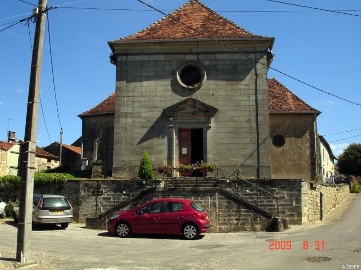 Façade de l'Eglise - Bousseraucourt
