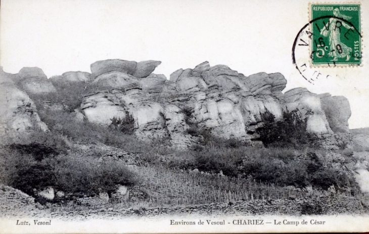 Le Camp de César, vers 1911 (carte postale ancienne). - Chariez