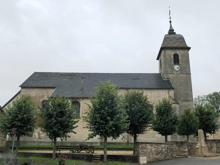 L'église au clocher comtois vernissé - Échenoz-le-Sec