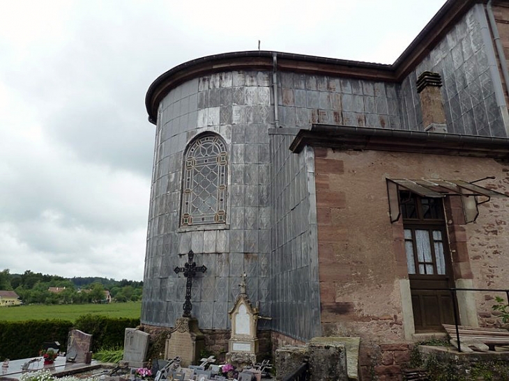 L'abside de l'église  - Écromagny
