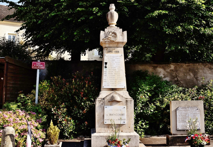 Monument-aux-Morts - Raincourt