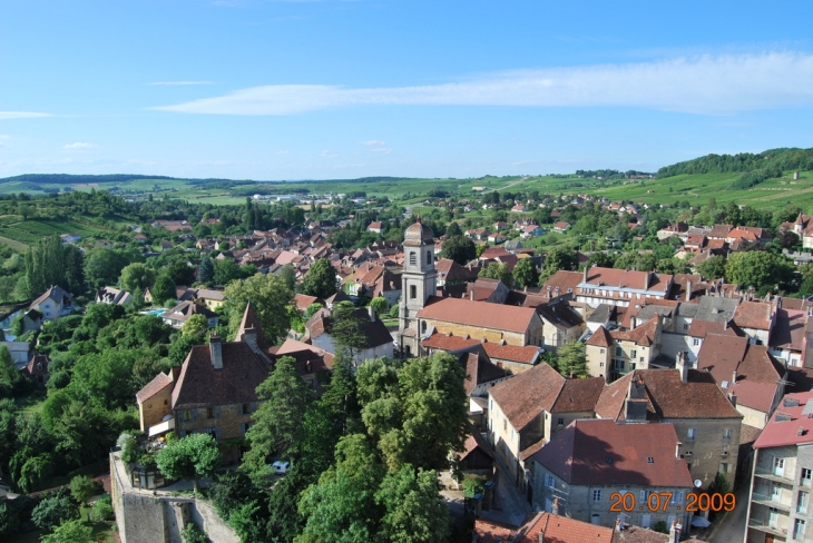 Arbois depuis le haut du clocher