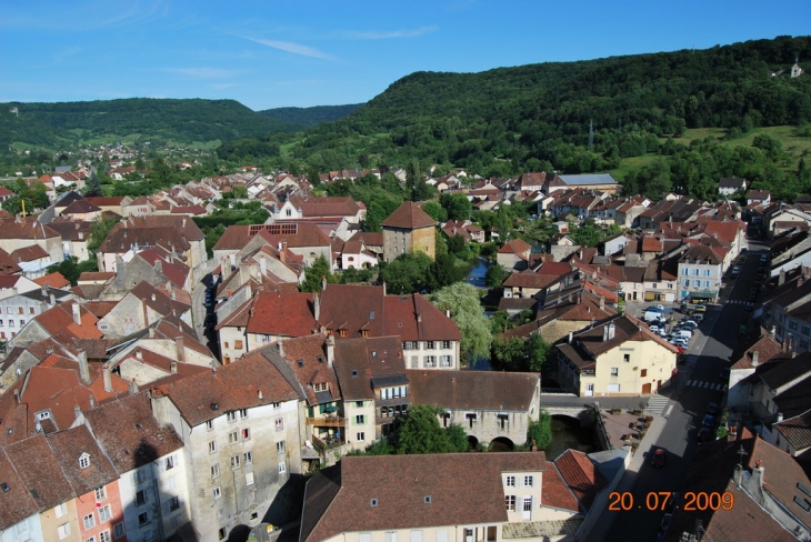 Vue d'en haut du clocher - Arbois