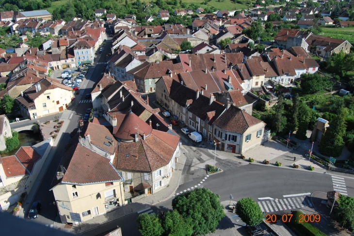 Vue d'en haut du clocher - Arbois