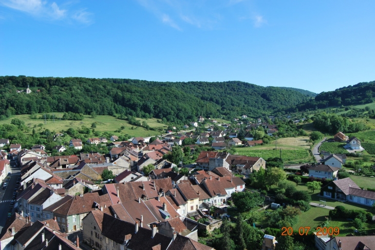 Vue d'en haut du clocher - Arbois