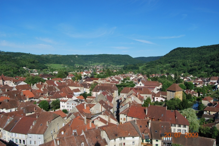 Vue d'en haut du clocher - Arbois