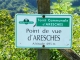 Photo suivante de Aresches Panneau du point de vue D'Aresches