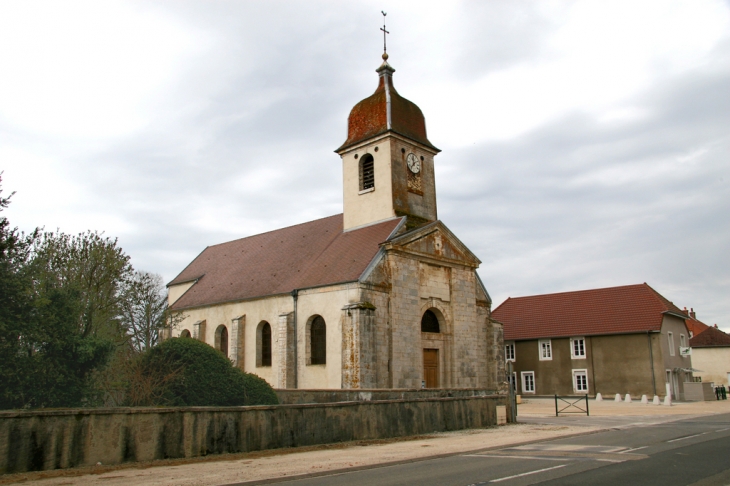 L'église en perspective - Chamblay