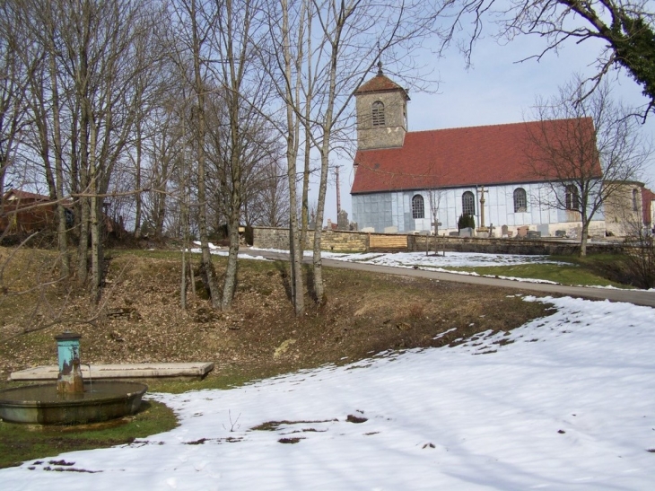 église fontaine lavoir de Chamole